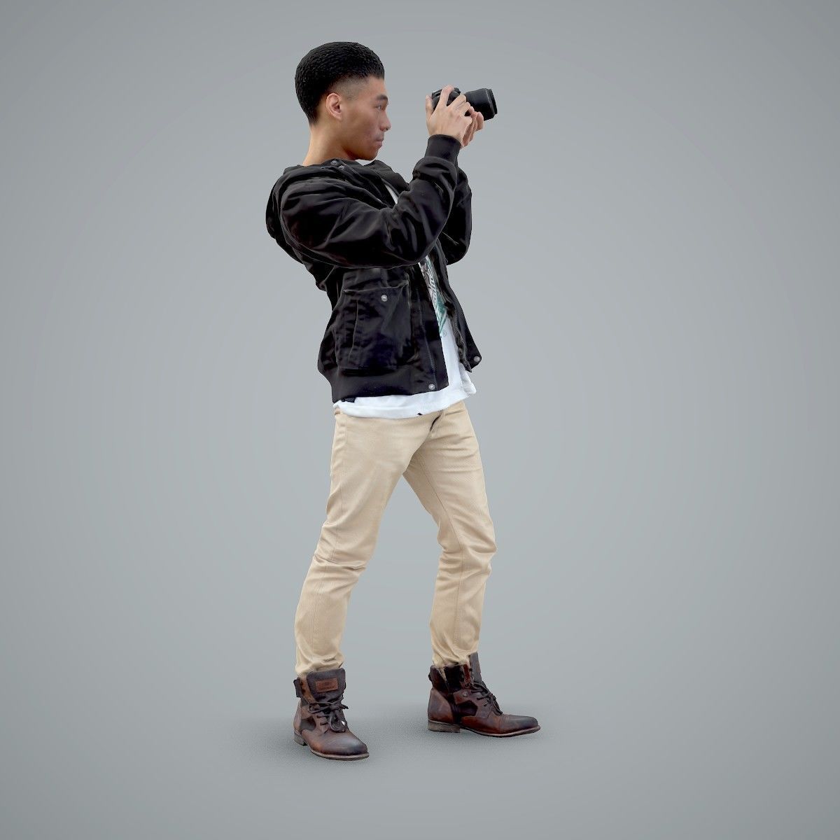 Paparazzi Man with Camera CMan0101-HD2-O02P01-S 3D model_27