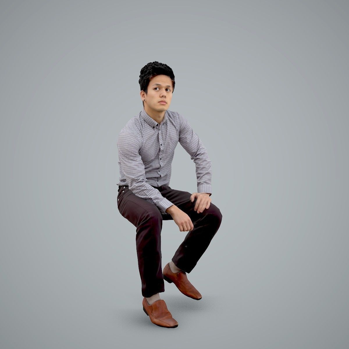 Casual Business Man Sitting BMan0103-HD2-O02P01-S 3D model_47