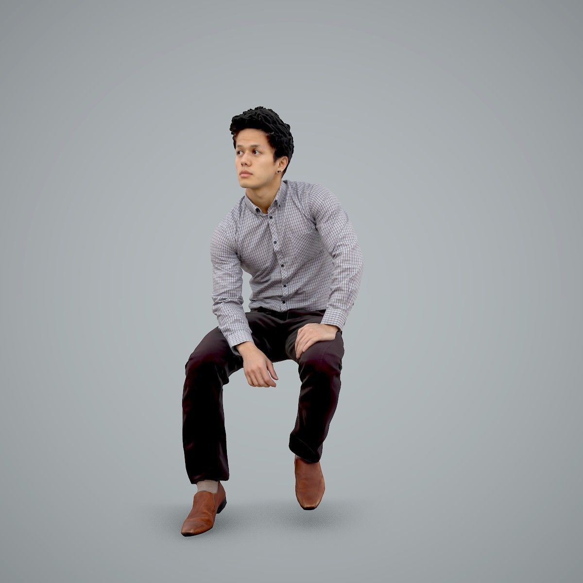 Casual Business Man Sitting BMan0103-HD2-O02P01-S 3D model_55