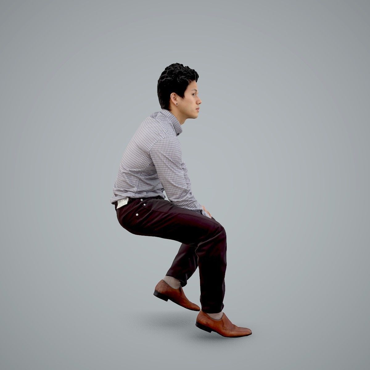 Casual Business Man Sitting BMan0103-HD2-O02P01-S 3D model_2