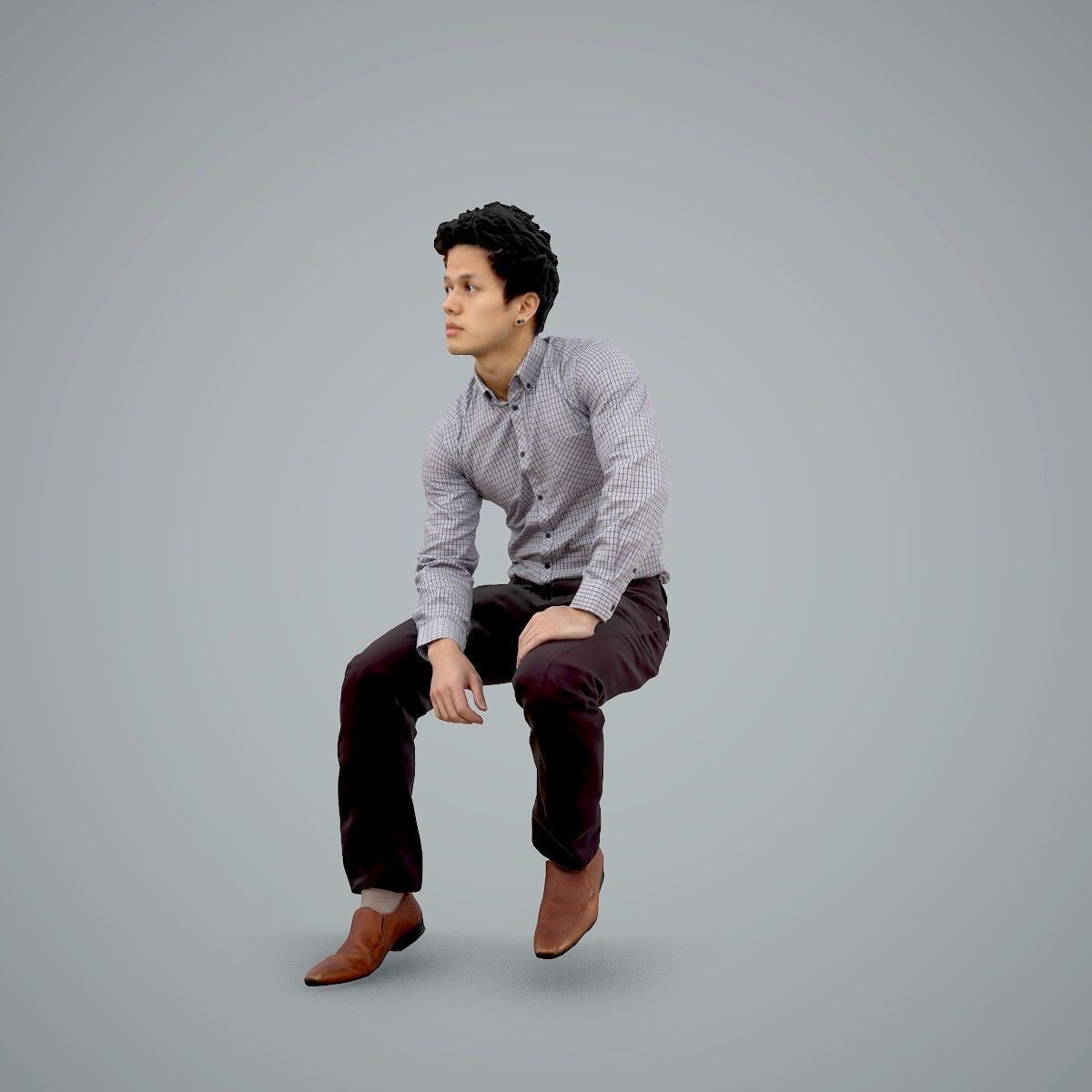 Casual Business Man Sitting BMan0103-HD2-O02P01-S 3D model_69