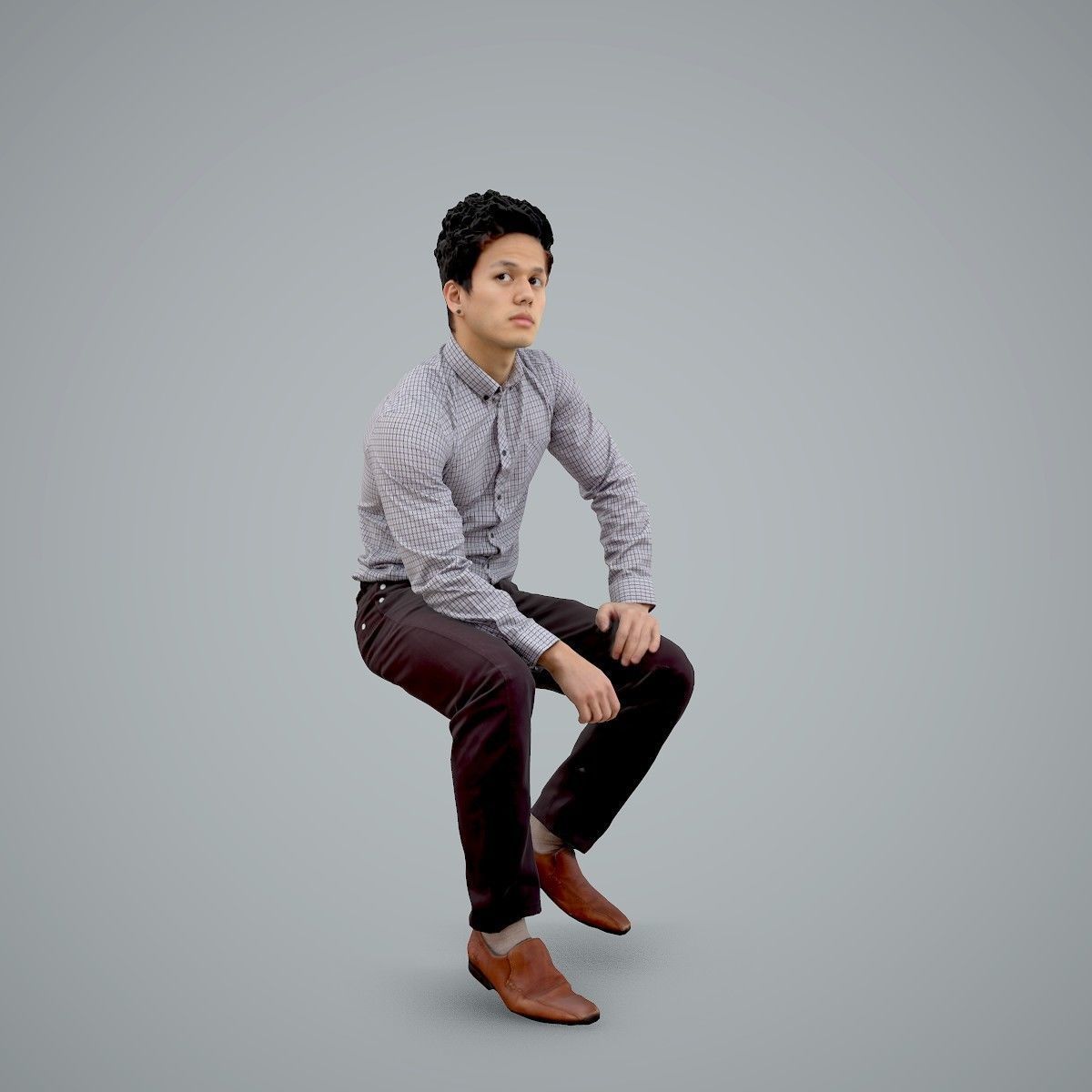 Casual Business Man Sitting BMan0103-HD2-O02P01-S 3D model_73