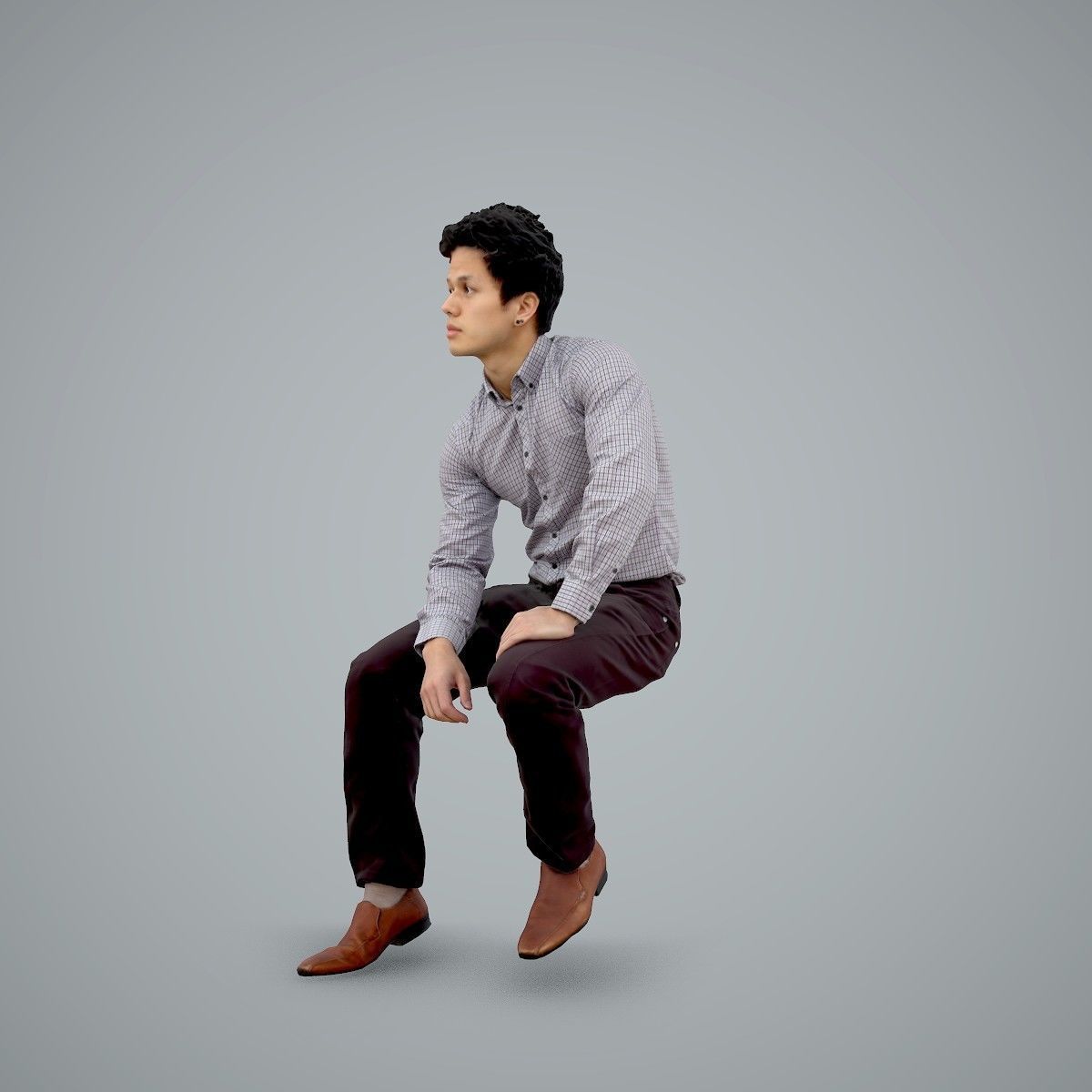Casual Business Man Sitting BMan0103-HD2-O02P01-S 3D model_7