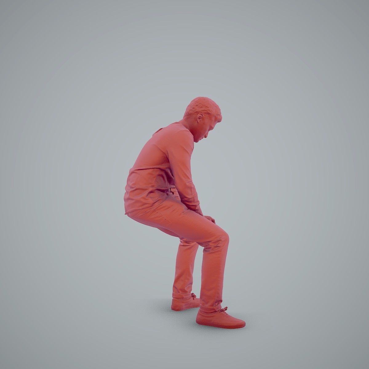 Casual Man Texting on Phone CMan0104-HD2-O01P01-S 3D model_72