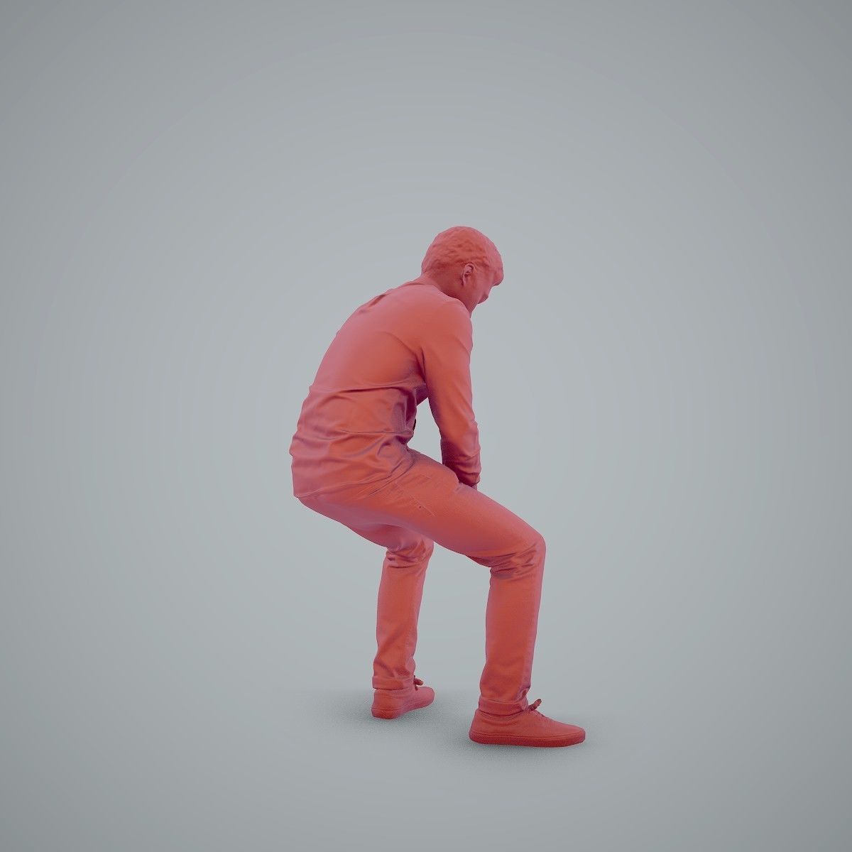 Casual Man Texting on Phone CMan0104-HD2-O01P01-S 3D model_58