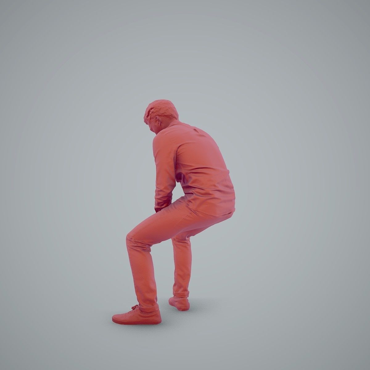 Casual Man Texting on Phone CMan0104-HD2-O01P01-S 3D model_19