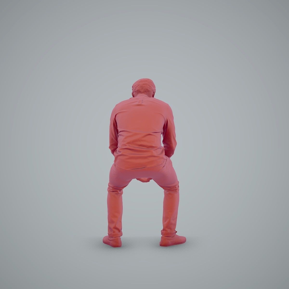 Casual Man Texting on Phone CMan0104-HD2-O01P01-S 3D model_27