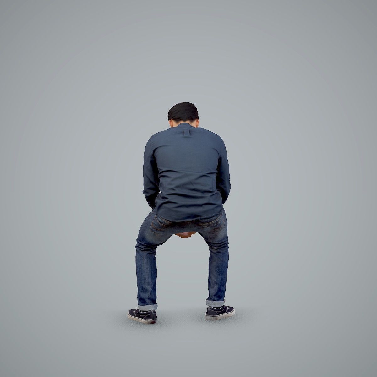 Casual Man Texting on Phone CMan0104-HD2-O01P01-S 3D model_52