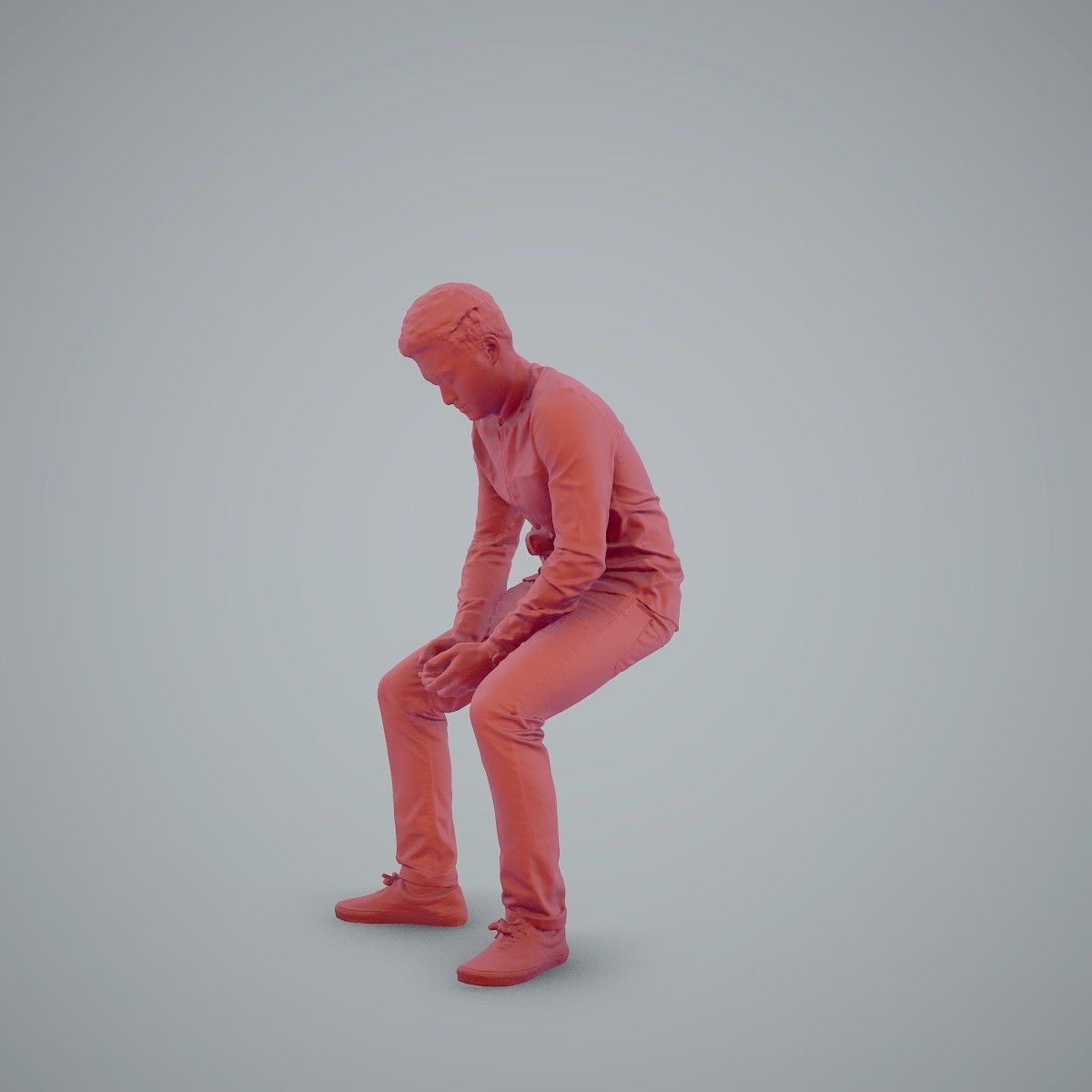 Casual Man Texting on Phone CMan0104-HD2-O01P01-S 3D model_33