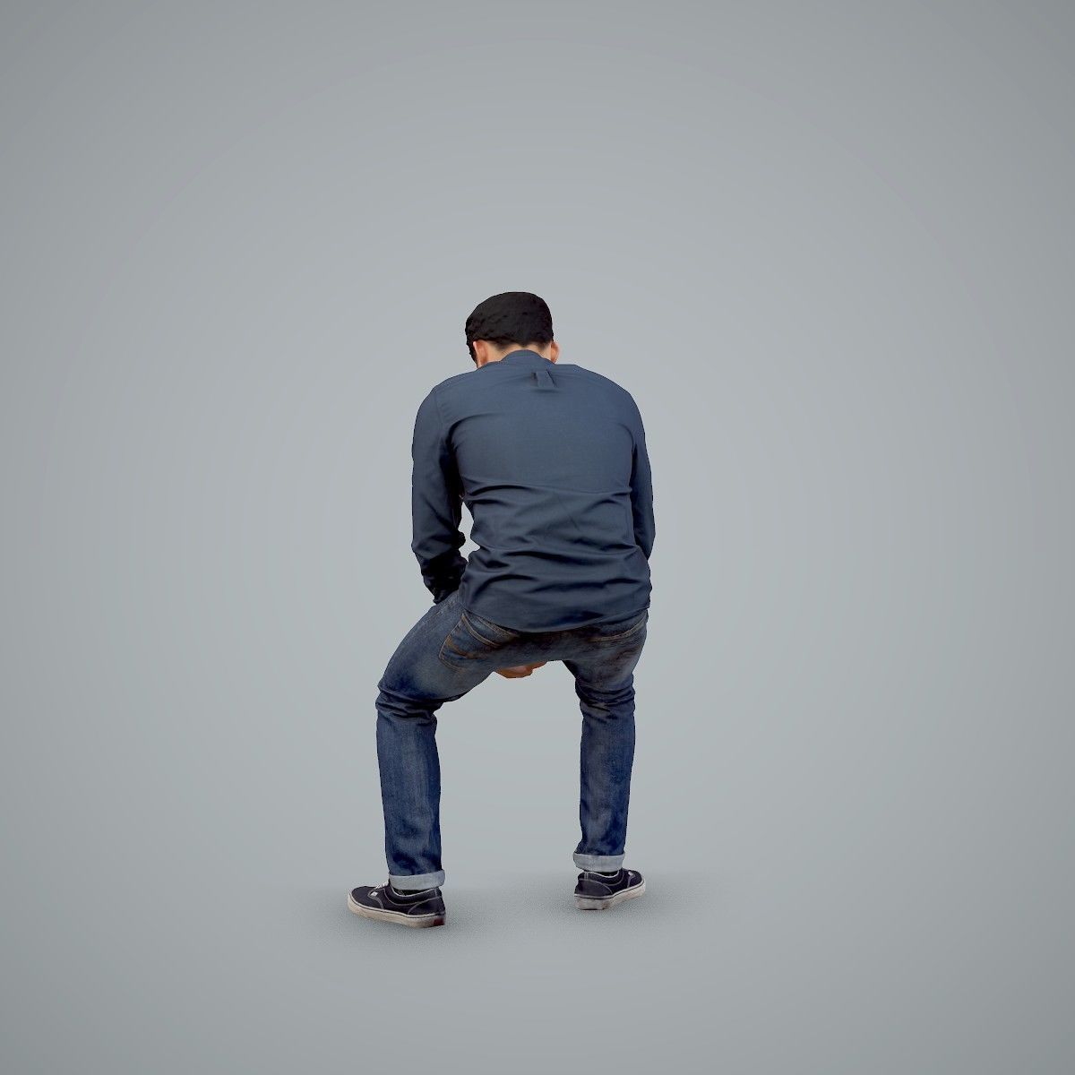 Casual Man Texting on Phone CMan0104-HD2-O01P01-S 3D model_66