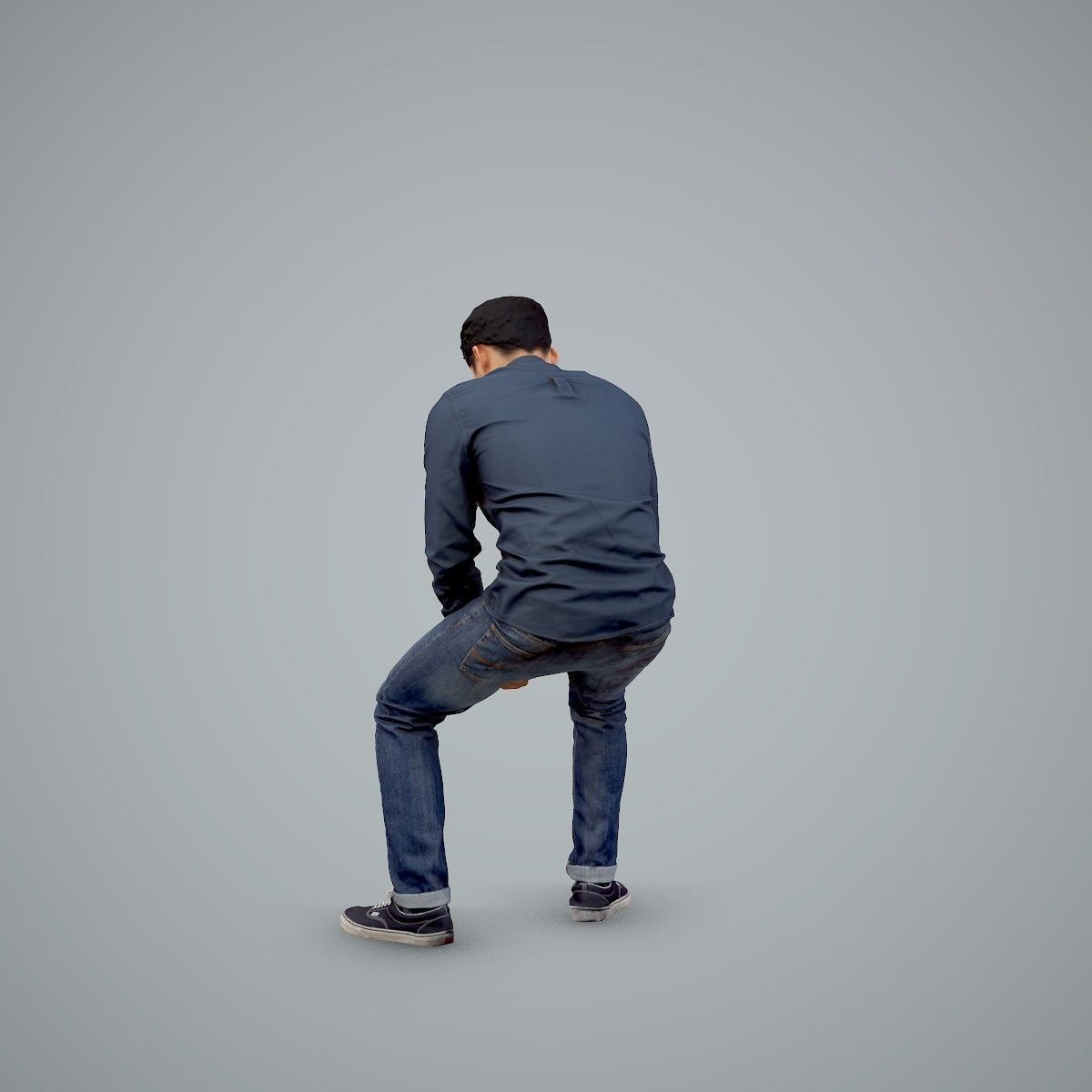 Casual Man Texting on Phone CMan0104-HD2-O01P01-S 3D model_34