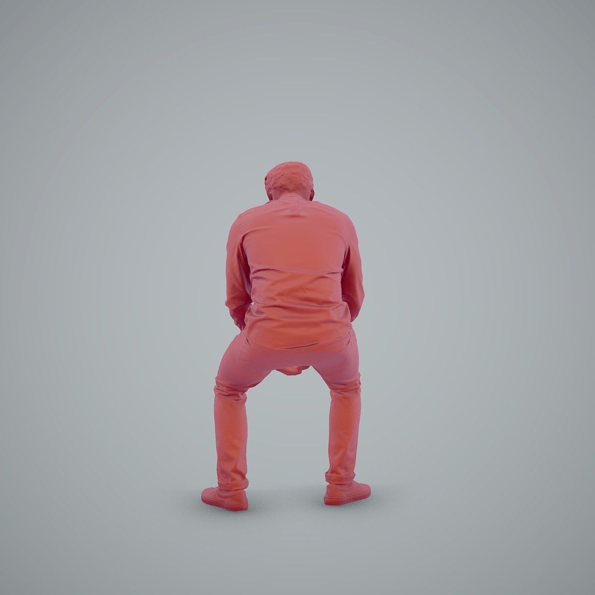 Casual Man Texting on Phone CMan0104-HD2-O01P01-S 3D model_26