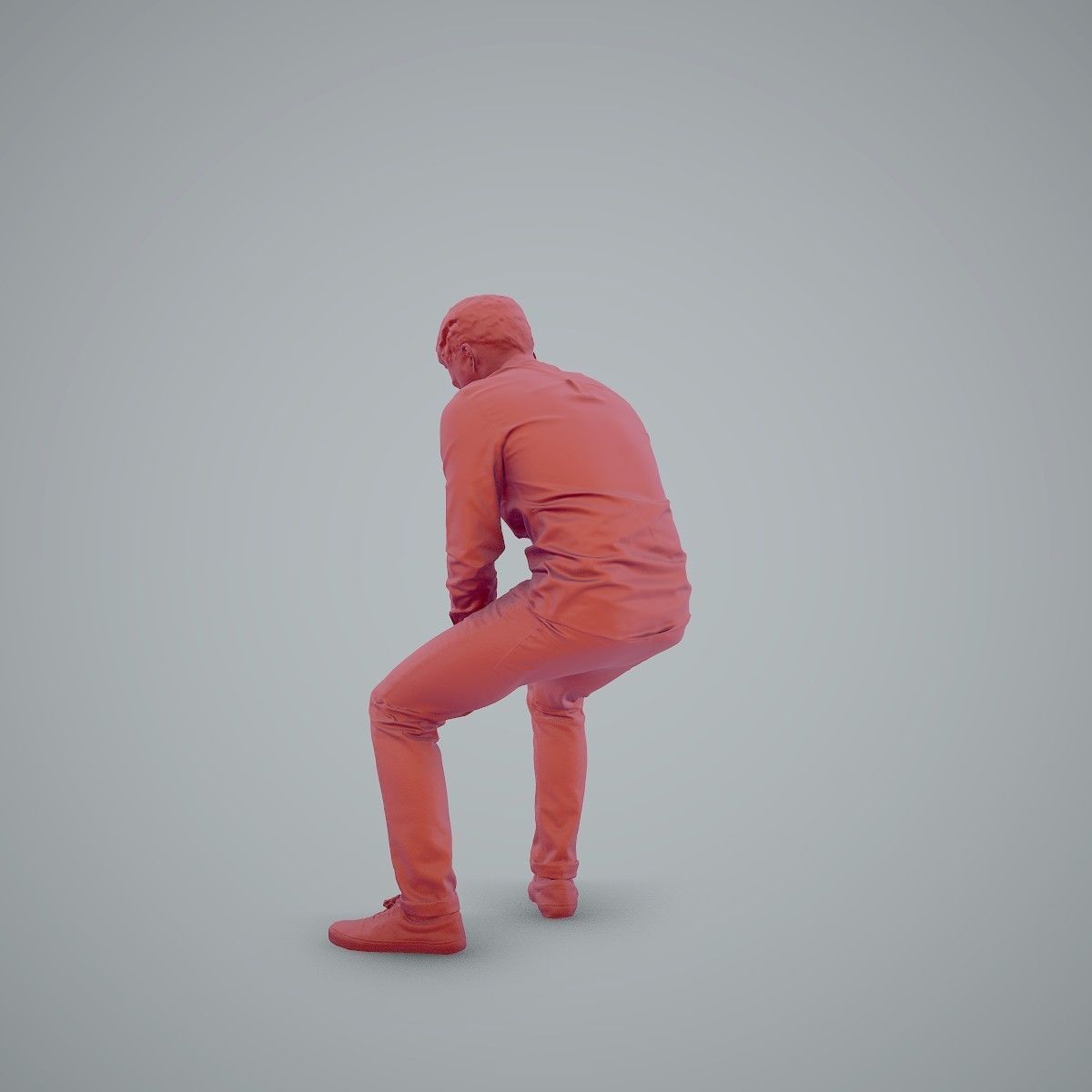 Casual Man Texting on Phone CMan0104-HD2-O01P01-S 3D model_4