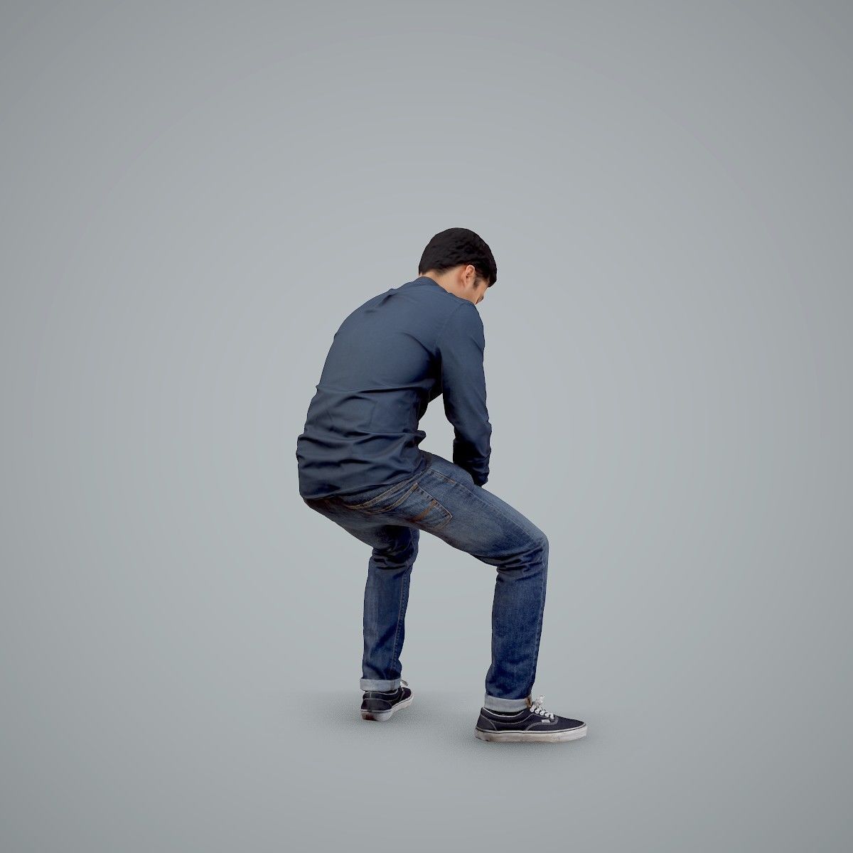 Casual Man Texting on Phone CMan0104-HD2-O01P01-S 3D model_43