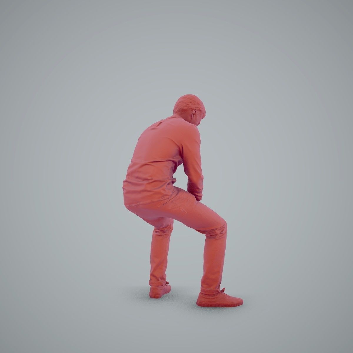 Casual Man Texting on Phone CMan0104-HD2-O01P01-S 3D model_14