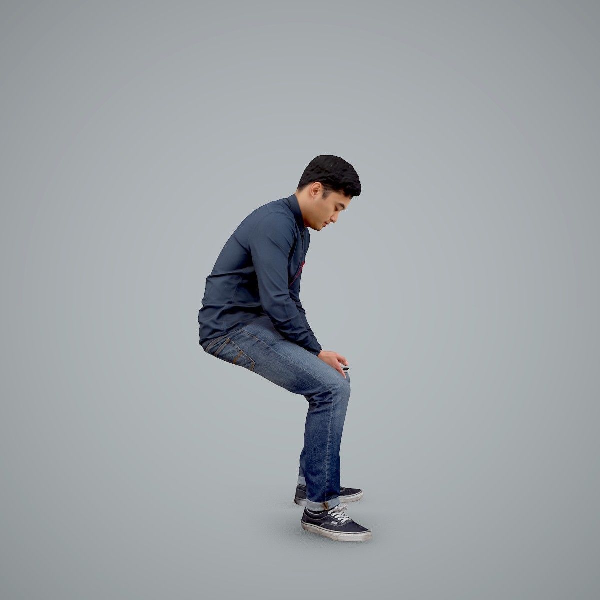 Casual Man Texting on Phone CMan0104-HD2-O01P01-S 3D model_64