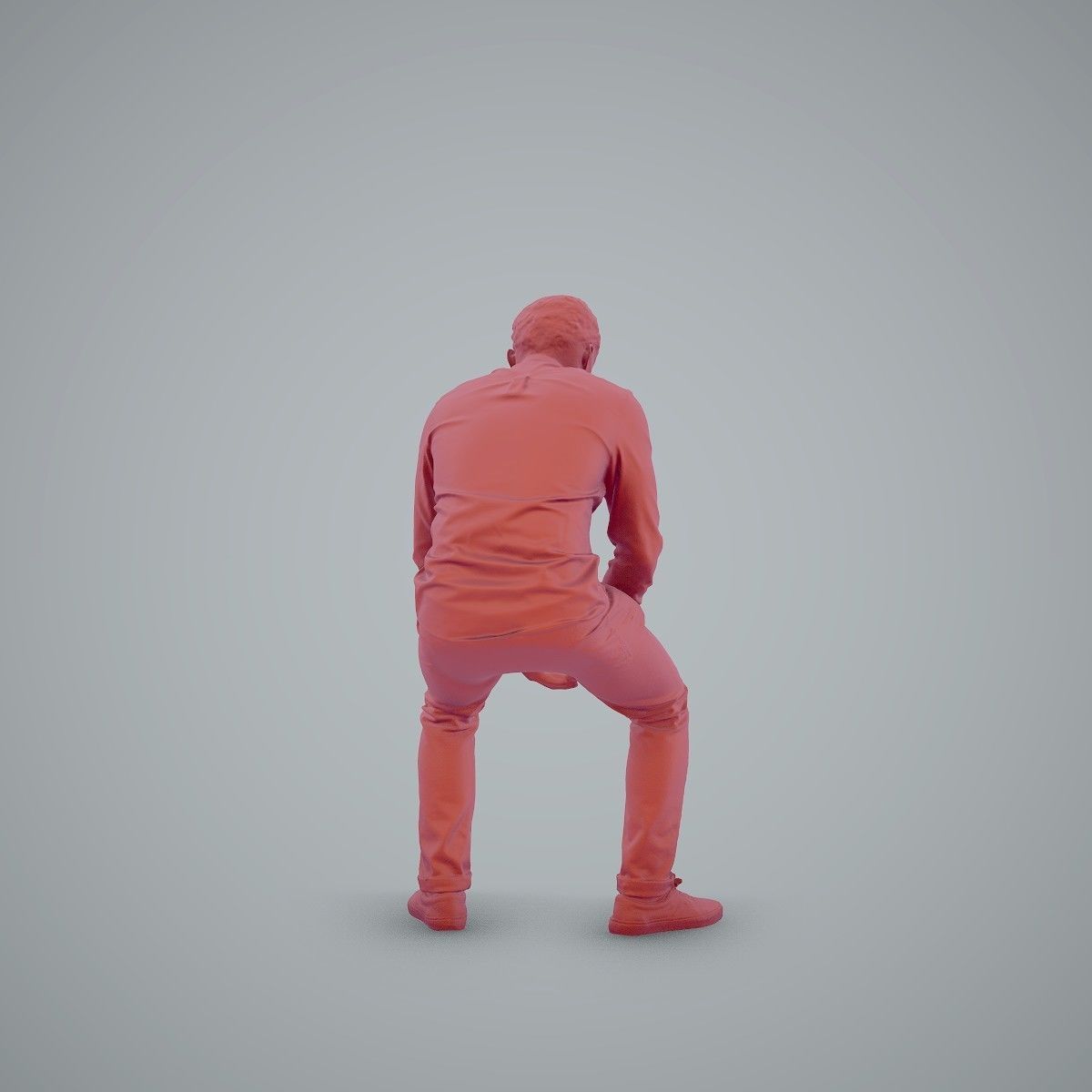 Casual Man Texting on Phone CMan0104-HD2-O01P01-S 3D model_42