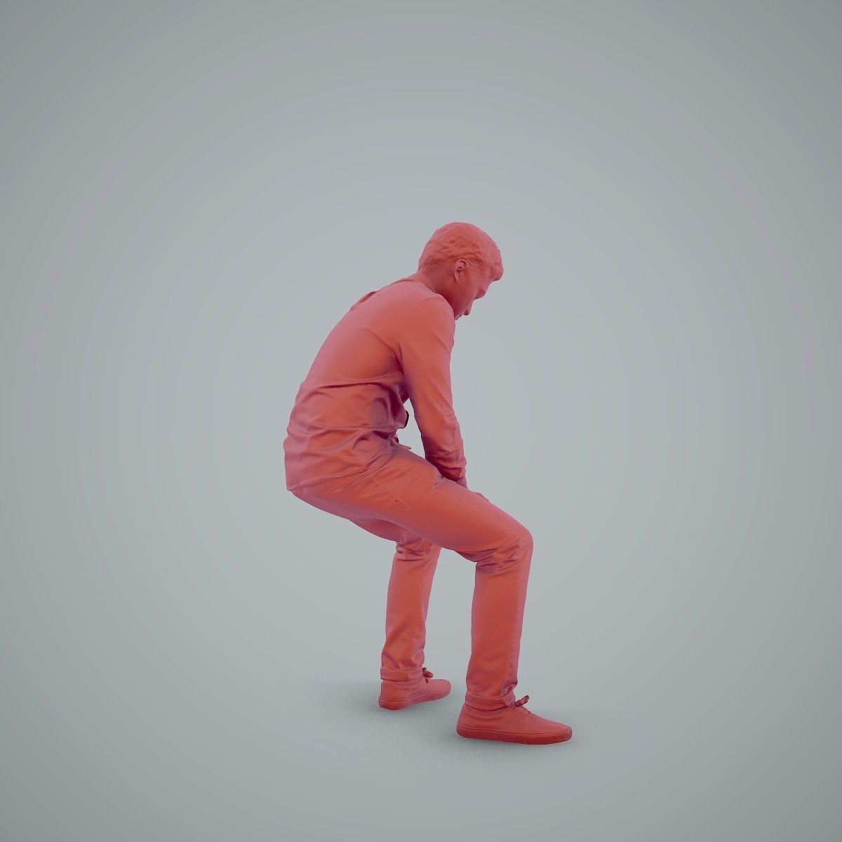 Casual Man Texting on Phone CMan0104-HD2-O01P01-S 3D model_59