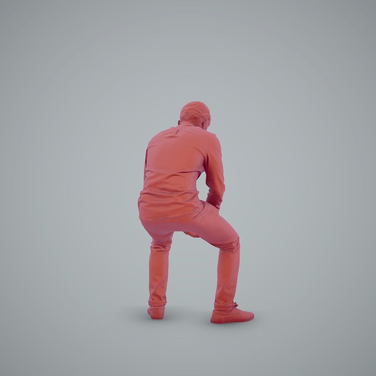 Casual Man Texting on Phone CMan0104-HD2-O01P01-S 3D model_71