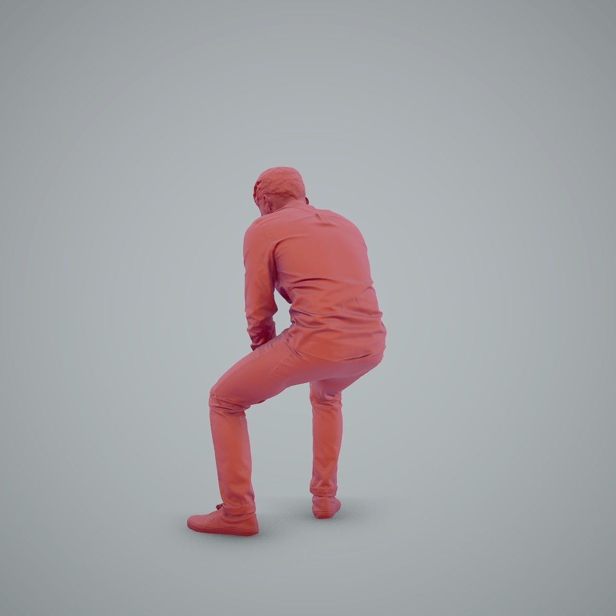 Casual Man Texting on Phone CMan0104-HD2-O01P01-S 3D model_62