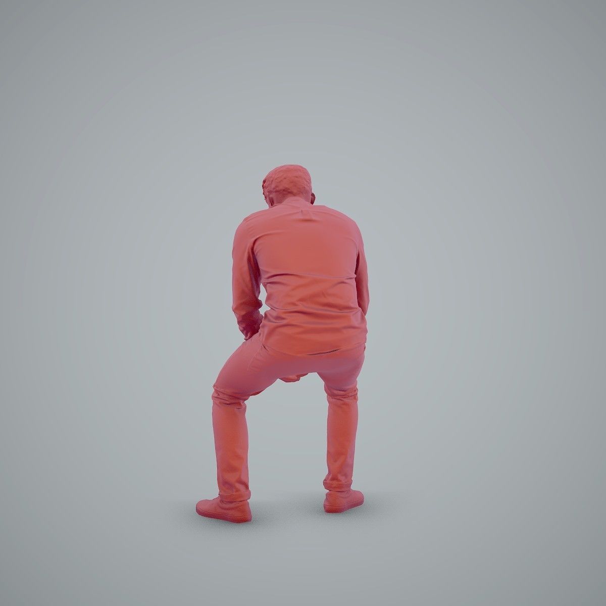 Casual Man Texting on Phone CMan0104-HD2-O01P01-S 3D model_31