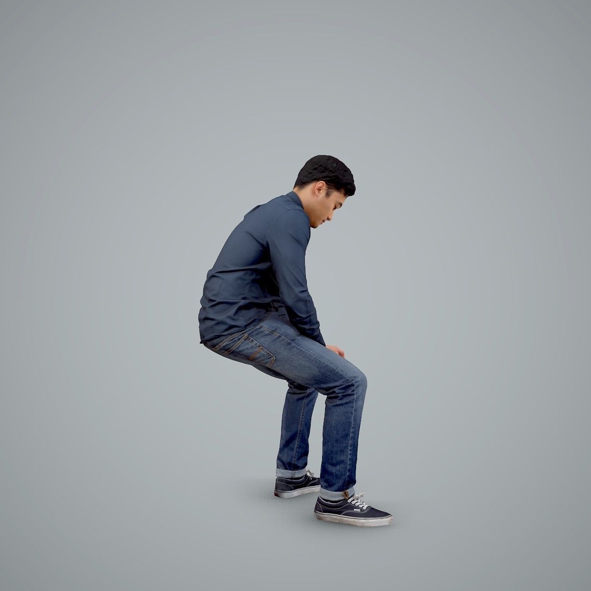 Casual Man Texting on Phone CMan0104-HD2-O01P01-S 3D model_65