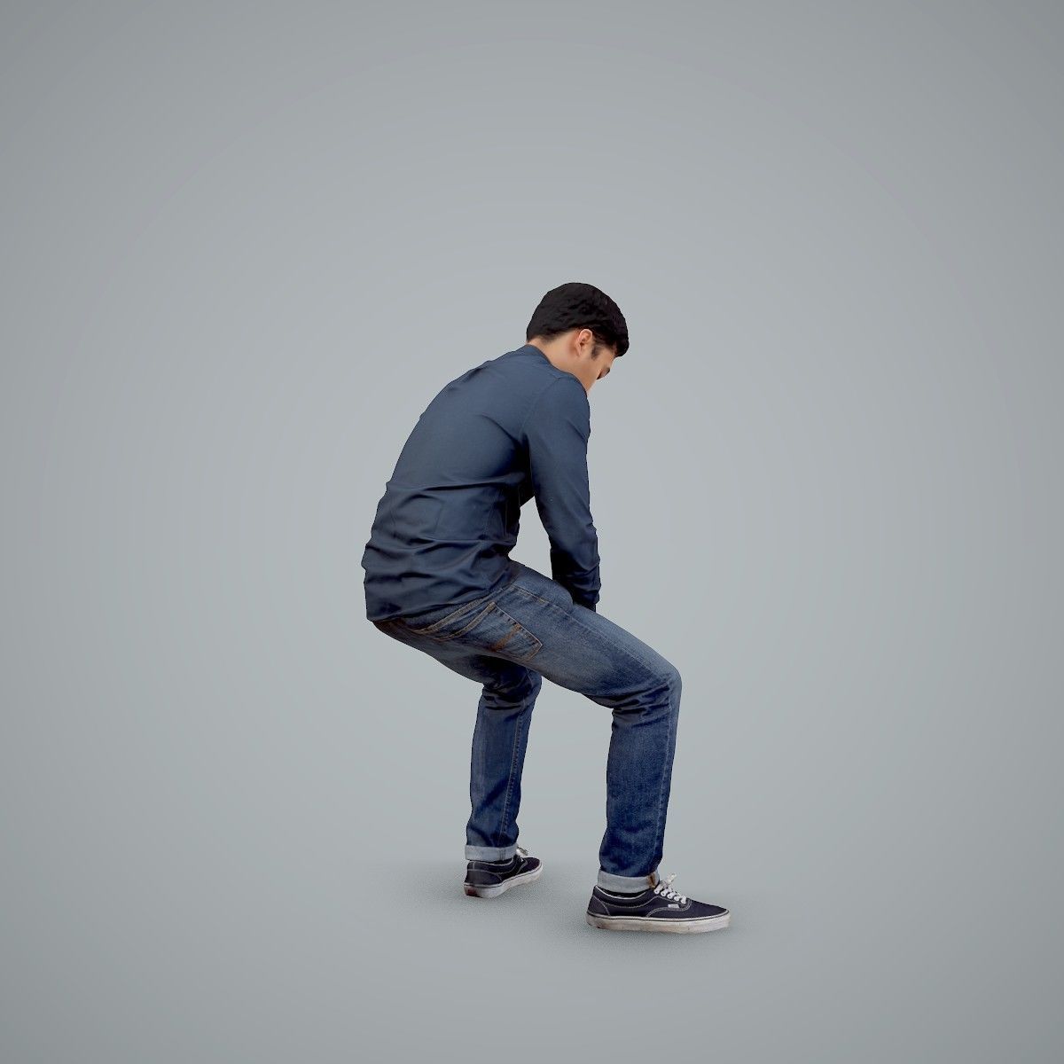 Casual Man Texting on Phone CMan0104-HD2-O01P01-S 3D model_46