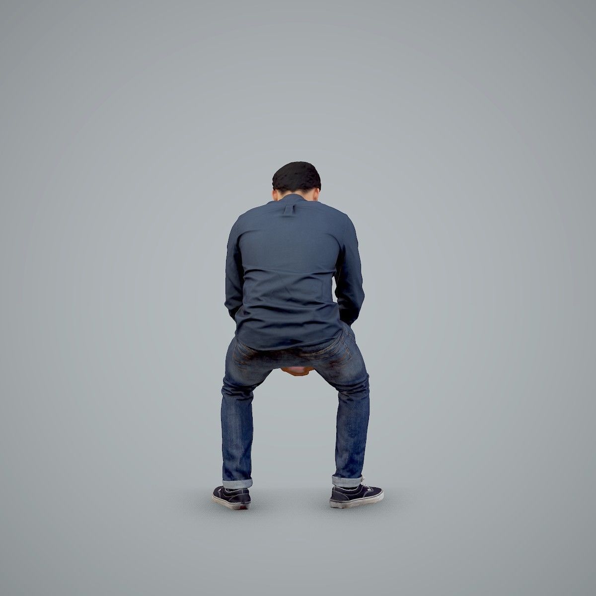 Casual Man Texting on Phone CMan0104-HD2-O01P01-S 3D model_50