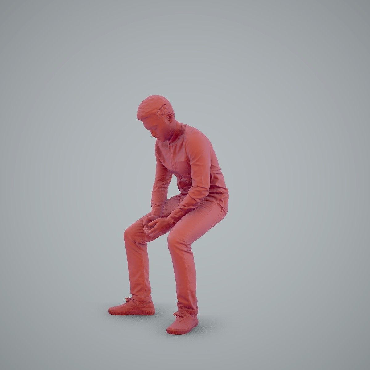 Casual Man Texting on Phone CMan0104-HD2-O01P01-S 3D model_29