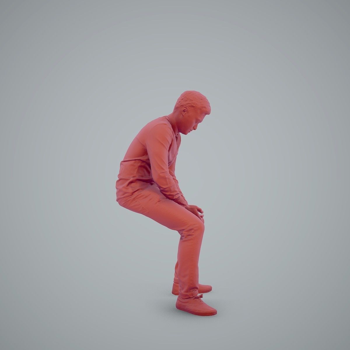 Casual Man Texting on Phone CMan0104-HD2-O01P01-S 3D model_49