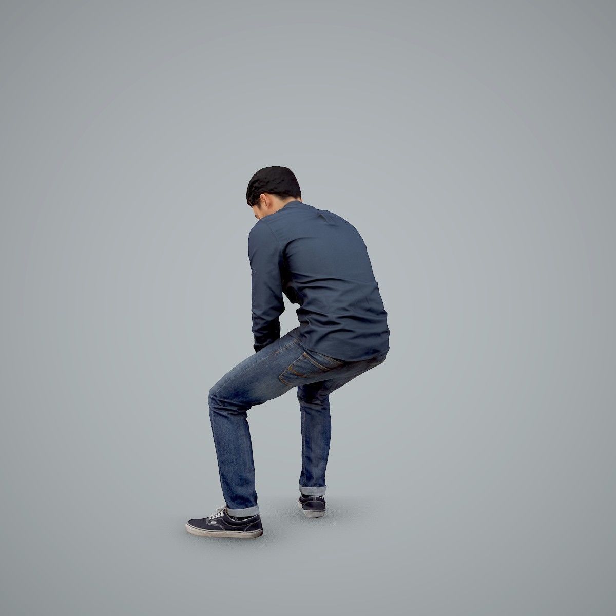 Casual Man Texting on Phone CMan0104-HD2-O01P01-S 3D model_30