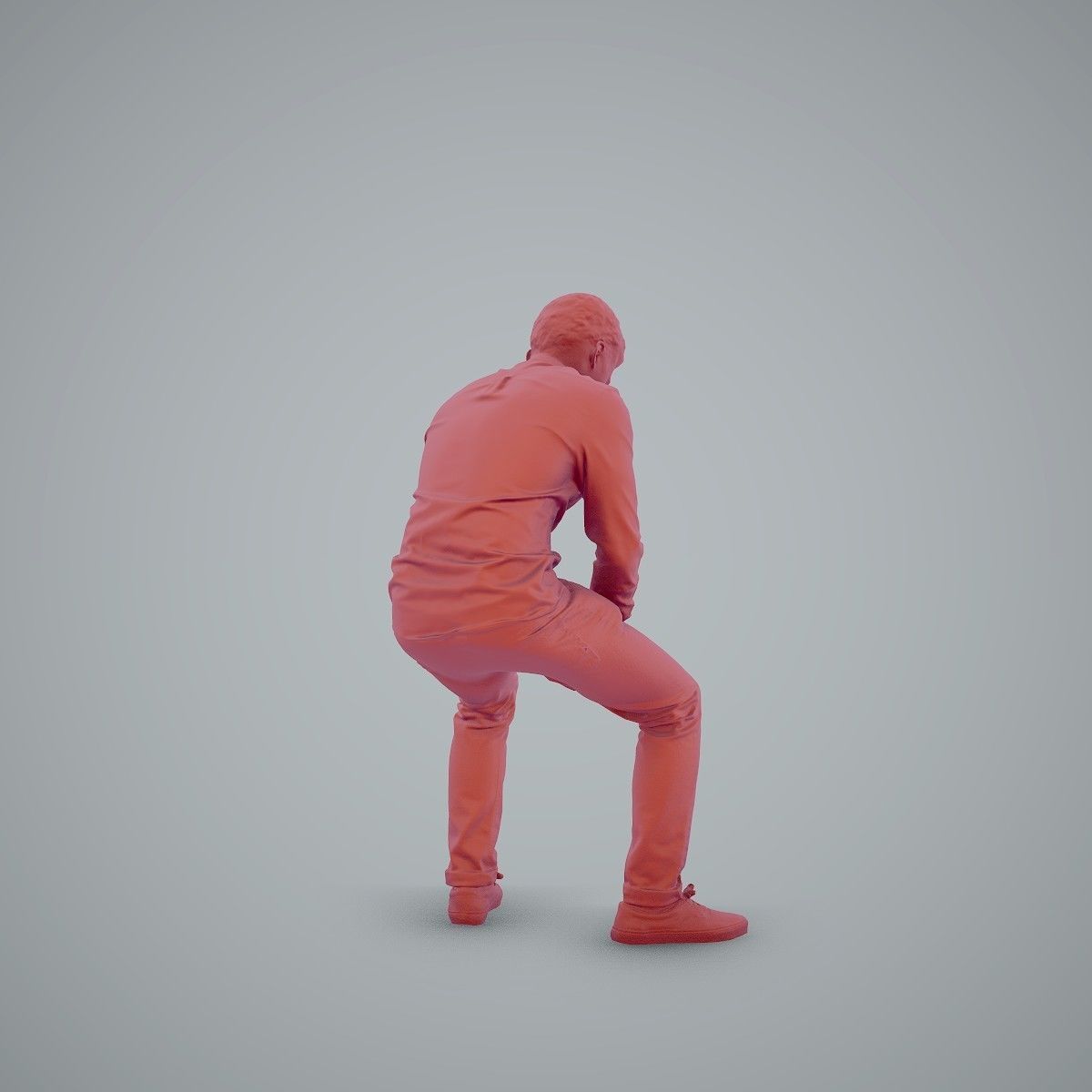 Casual Man Texting on Phone CMan0104-HD2-O01P01-S 3D model_11