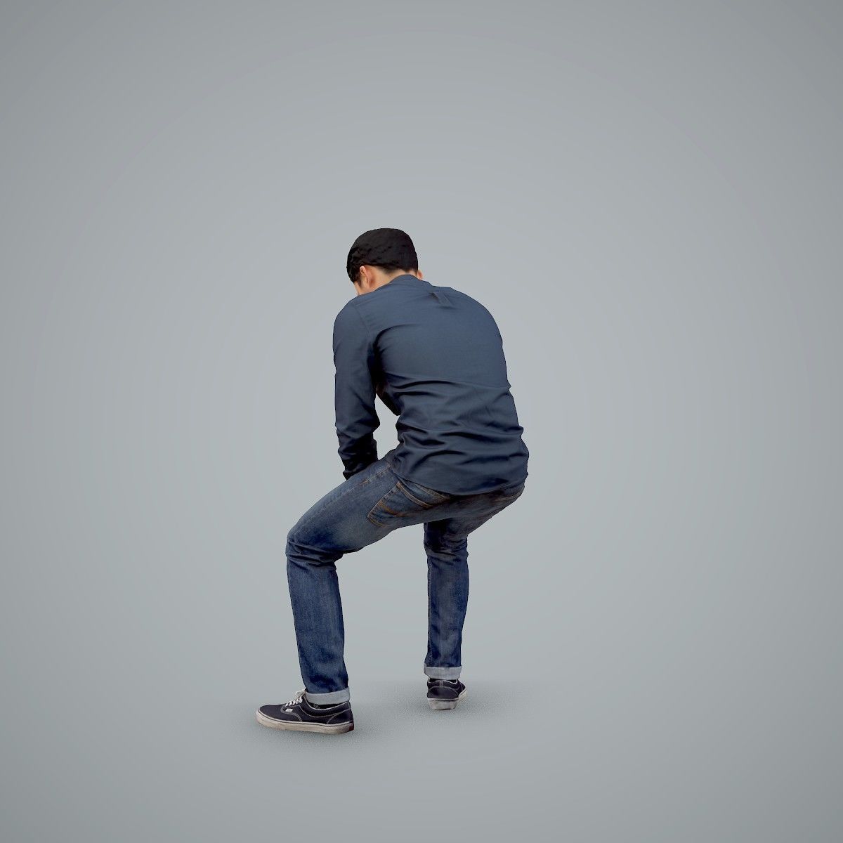 Casual Man Texting on Phone CMan0104-HD2-O01P01-S 3D model_12