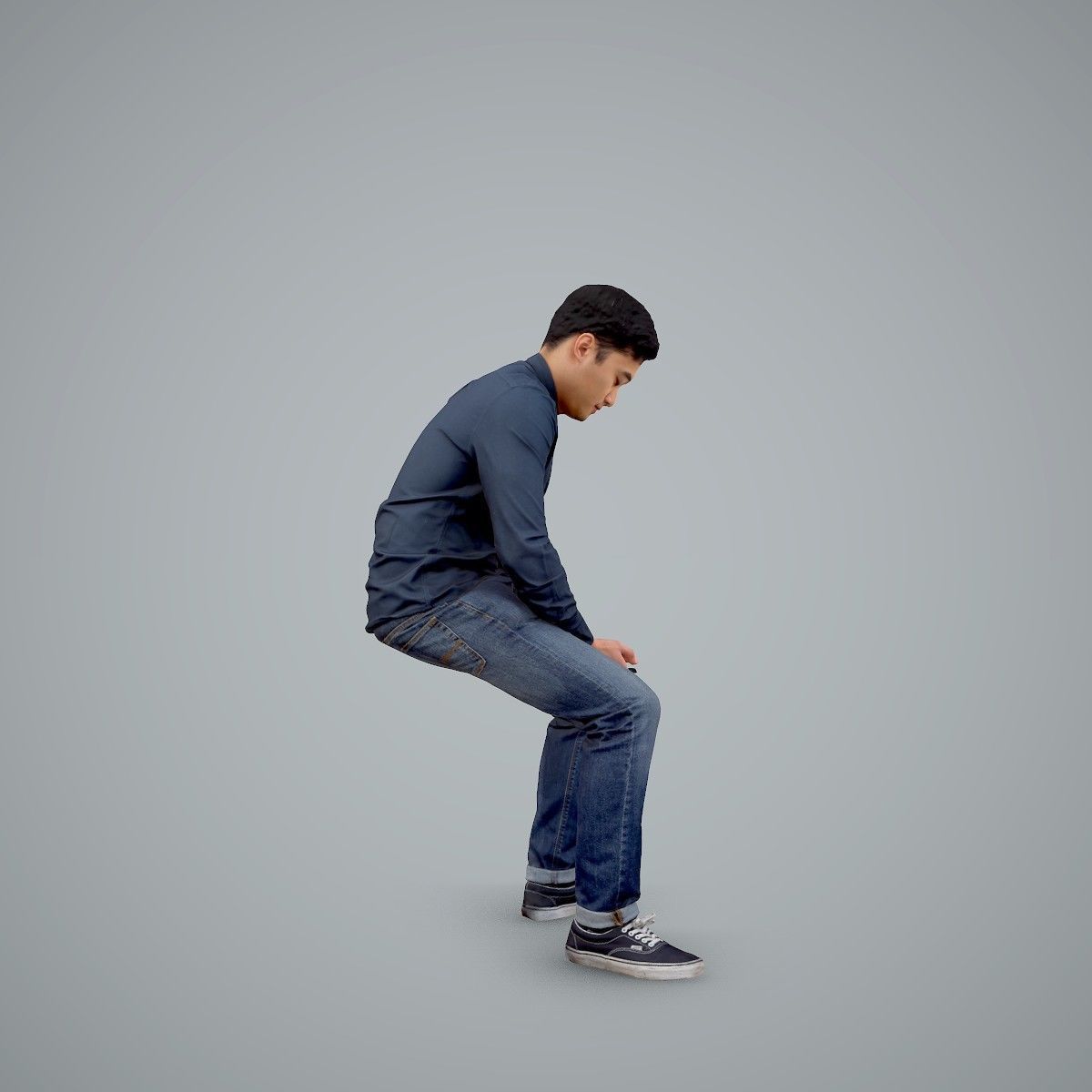 Casual Man Texting on Phone CMan0104-HD2-O01P01-S 3D model_47