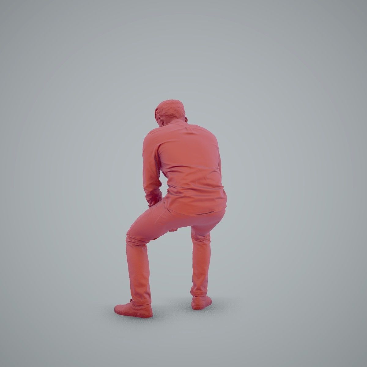 Casual Man Texting on Phone CMan0104-HD2-O01P01-S 3D model_51