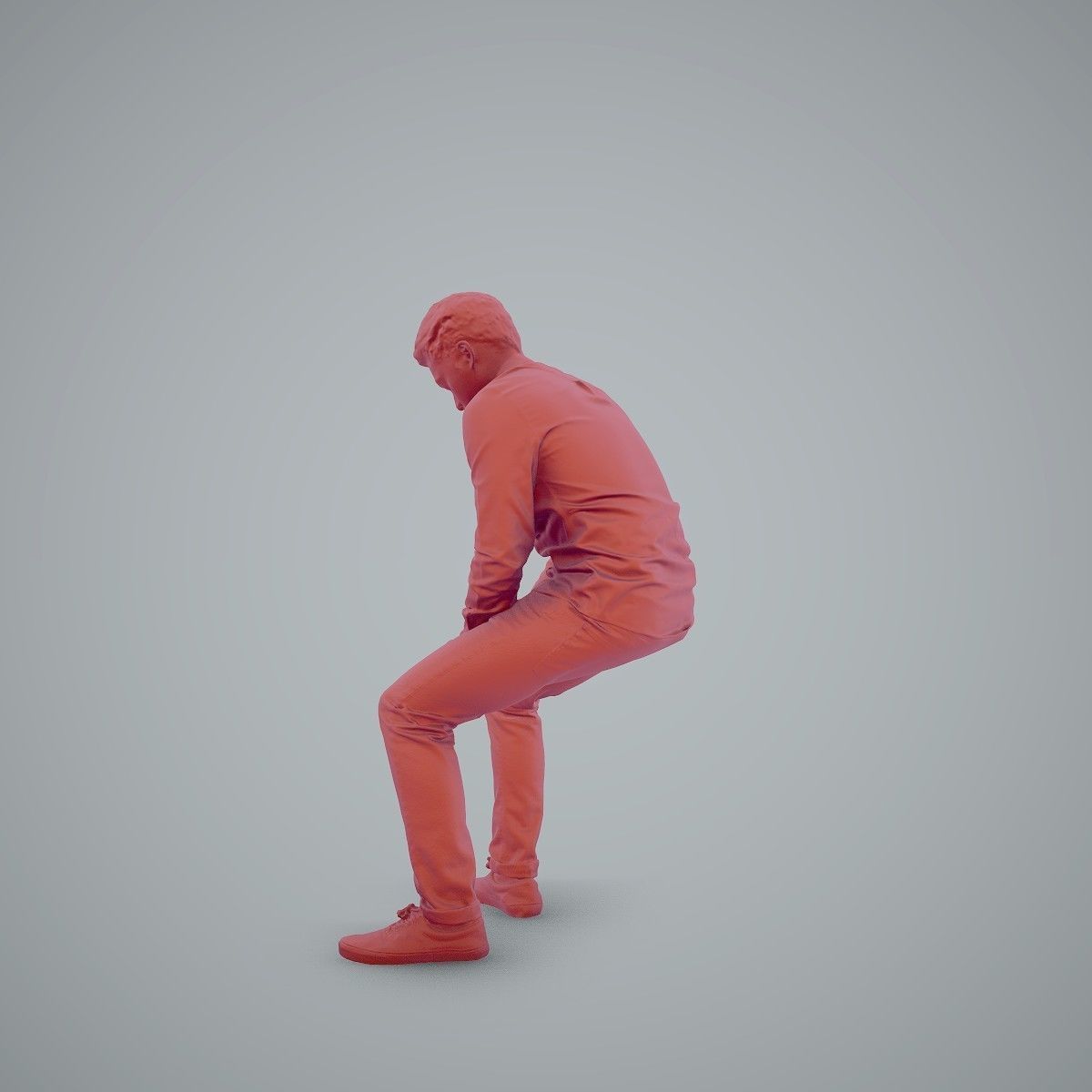 Casual Man Texting on Phone CMan0104-HD2-O01P01-S 3D model_10