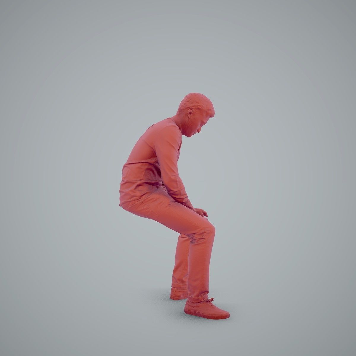 Casual Man Texting on Phone CMan0104-HD2-O01P01-S 3D model_36