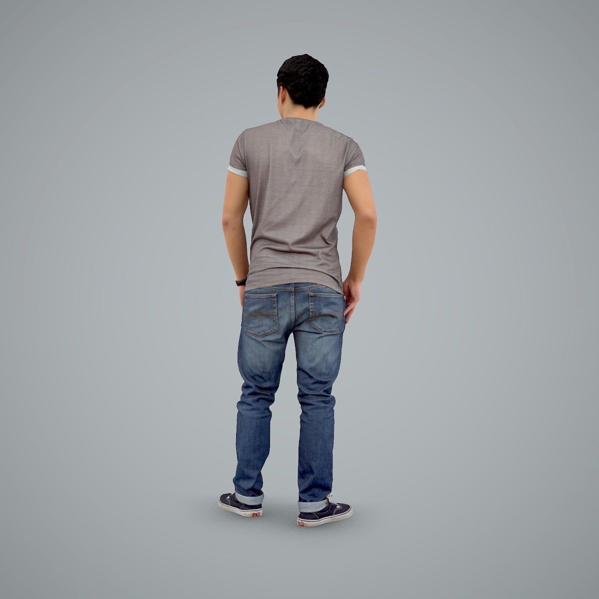 Standing Casual Man Wearing a T-Shirt CMan0104-HD2-O03P01-S 3D model_25