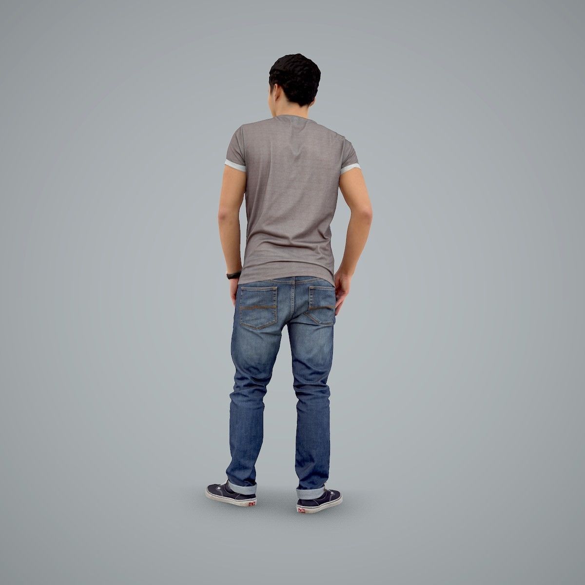 Standing Casual Man Wearing a T-Shirt CMan0104-HD2-O03P01-S 3D model_70