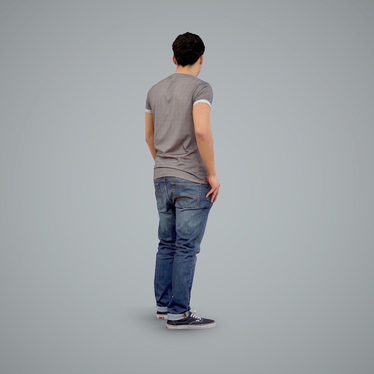 Standing Casual Man Wearing a T-Shirt CMan0104-HD2-O03P01-S 3D model_35