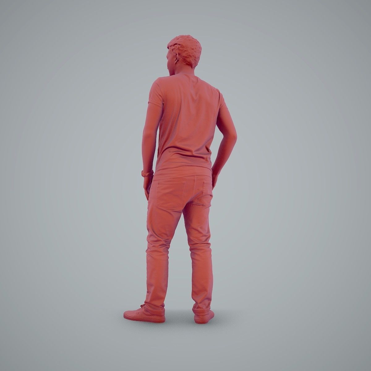 Standing Casual Man Wearing a T-Shirt CMan0104-HD2-O03P01-S 3D model_51