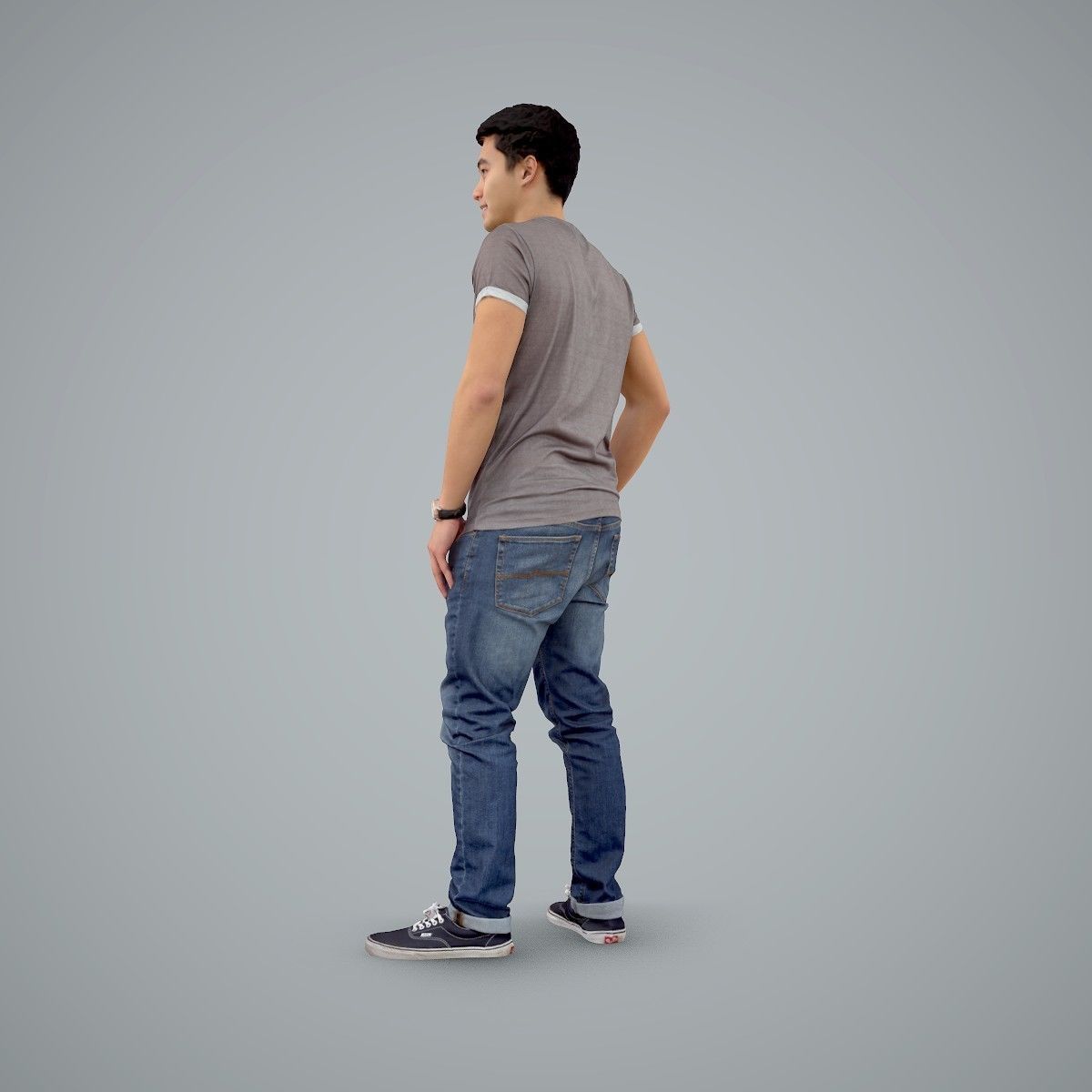 Standing Casual Man Wearing a T-Shirt CMan0104-HD2-O03P01-S 3D model_71