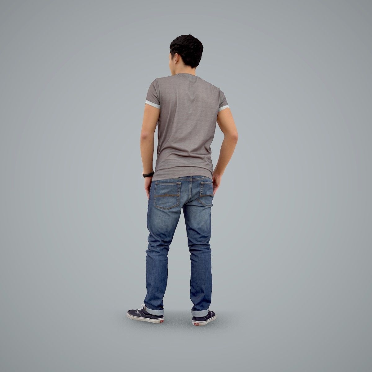 Standing Casual Man Wearing a T-Shirt CMan0104-HD2-O03P01-S 3D model_17