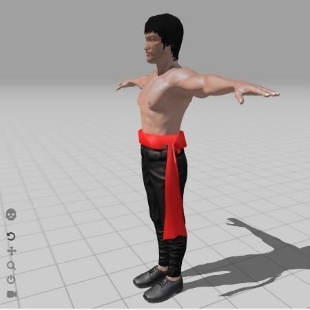 Bruce Lee 3D model_2