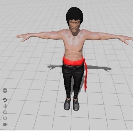 Bruce Lee 3D model_4
