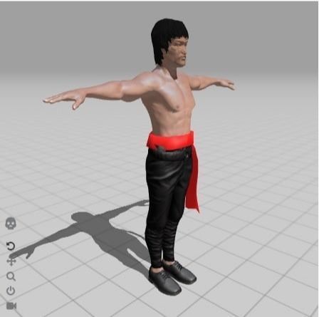 Bruce Lee 3D model_3
