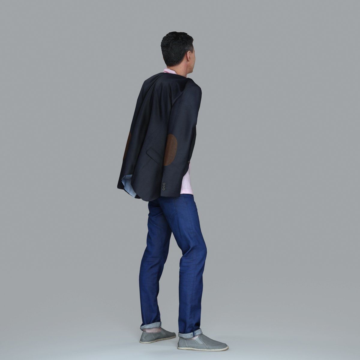 Standing Man with Pink Shirt and Jacket CMan0017-HD2-O02P02-S 3D model_36