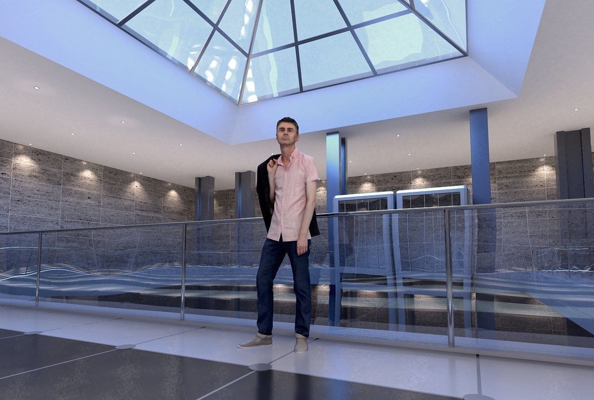 Standing Man with Pink Shirt and Jacket CMan0017-HD2-O02P02-S 3D model_41