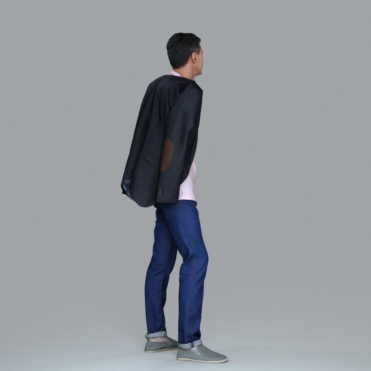 Standing Man with Pink Shirt and Jacket CMan0017-HD2-O02P02-S 3D model_45