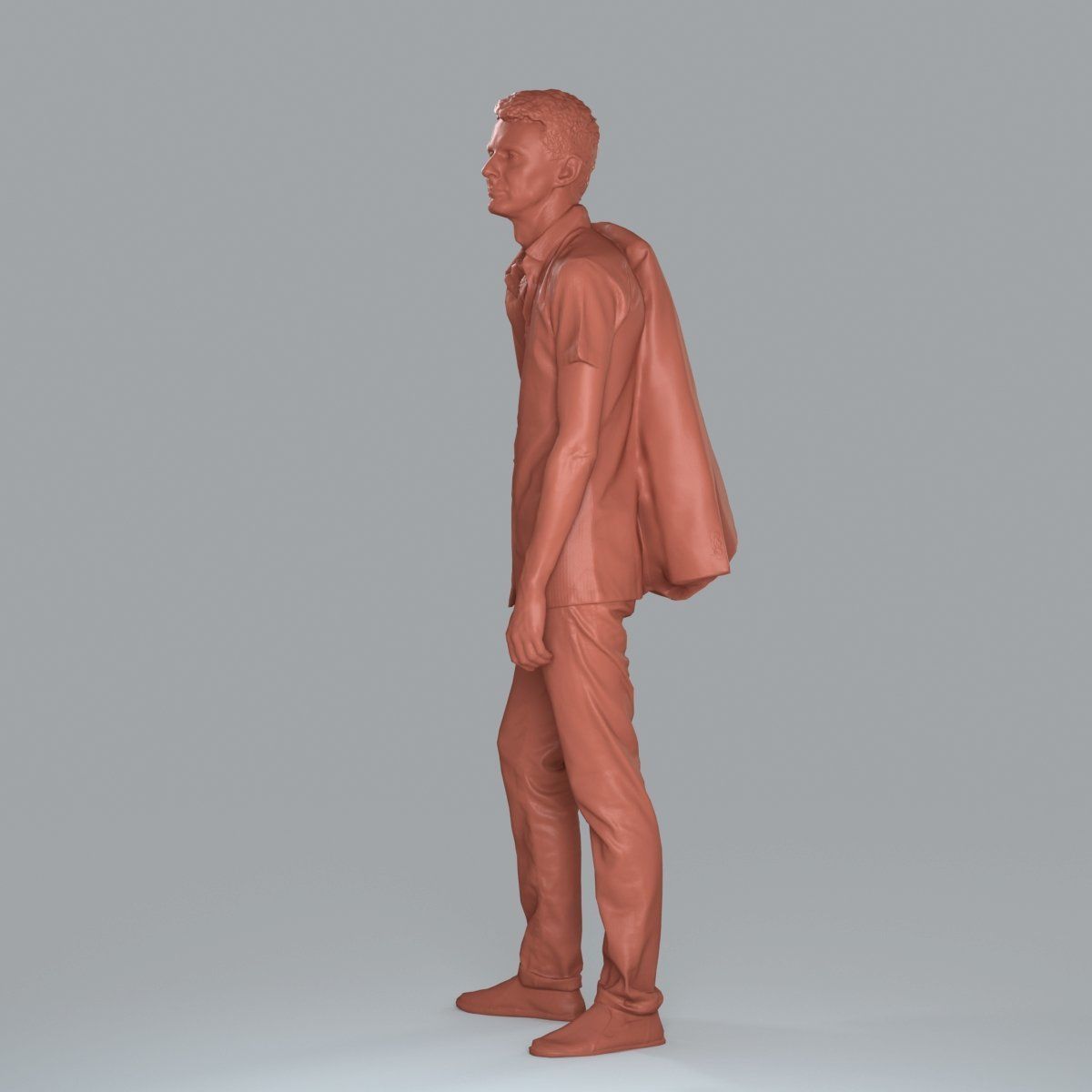 Standing Man with Pink Shirt and Jacket CMan0017-HD2-O02P02-S 3D model_7